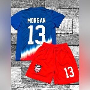 ALEX MORGAN 5T-6T TODDLER GIRLS BOYS SOCCER JERSEY USA - NEW WITH TAGS
